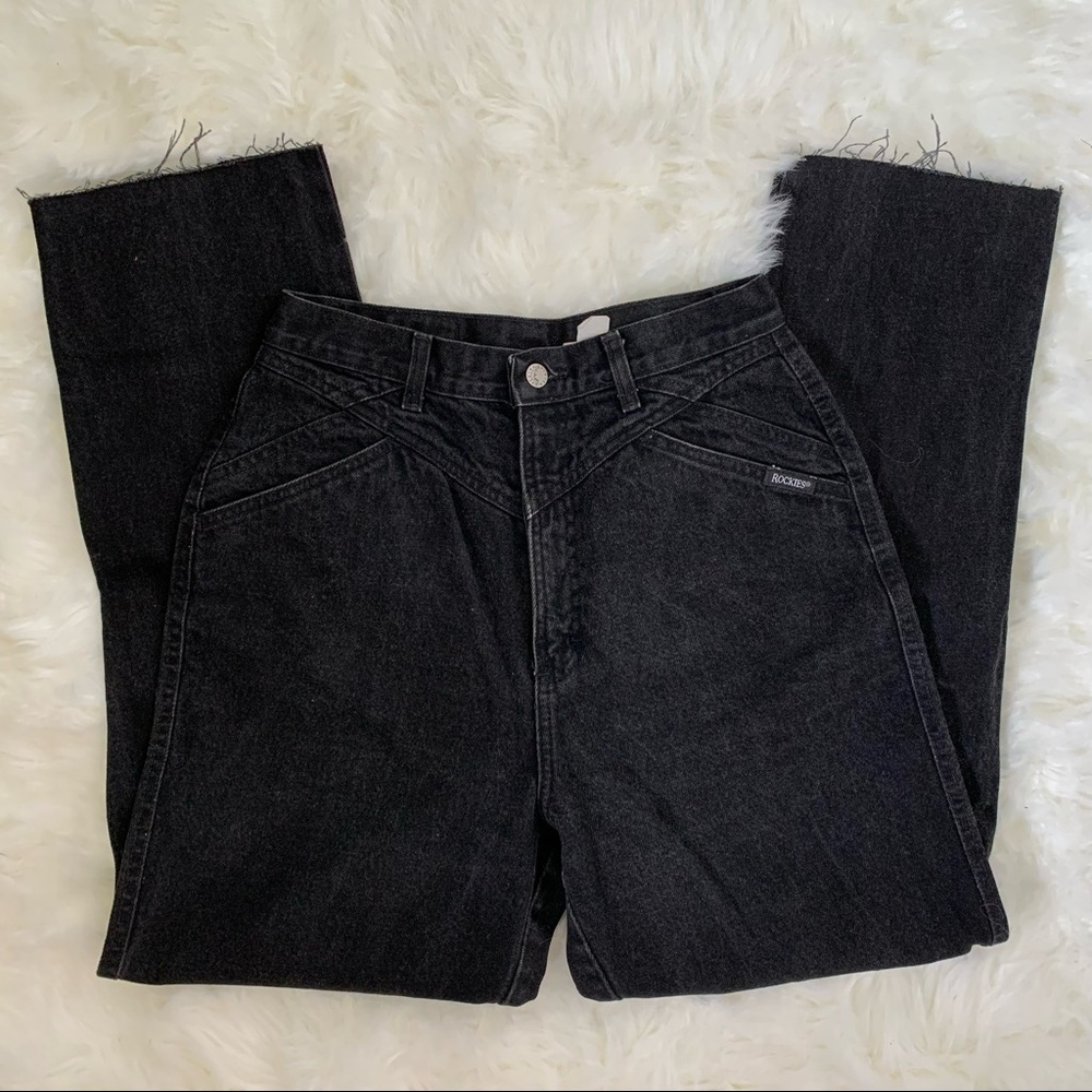 Vintage Rockies bareback western black jeans size 28/8-10